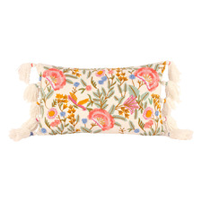Floral Caprice Cotton-Blend Cushion