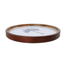 Belize Palm Tree 30cm Mango Wood Serving Plate