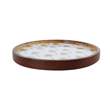 St. Bart's Palm Tree 30cm Mango Wood Serving Plate