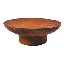 71cm Rust Round Bowl Steel Fire Pit