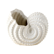 White Danea II Shell Planter