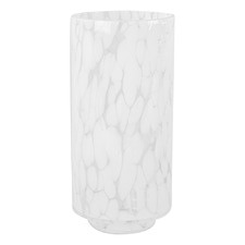 White Mia Glass Vase