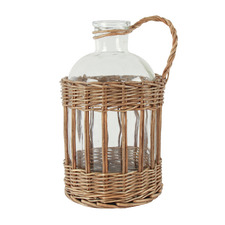 Jin Rattan Wrapped Glass Vase