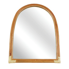 Natural Ines Rattan Arched Wall Mirror
