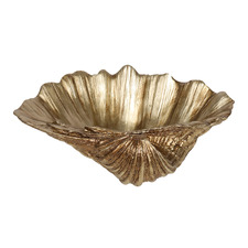 Gold Onyx Clam Decorative Bowl