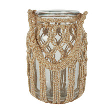 Haydn Glass Lantern Vase with Handle