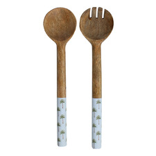 2 Piece St Barts Palm Salad Server Set
