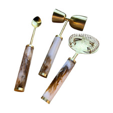 3 Piece Tobacco Atlas Cocktail Set