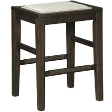 61cm Dark Timber Allison Wooden Barstool