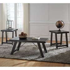 3 Piece Knoxville Acacia Wood Coffee Table Set