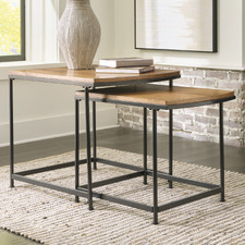 2 Piece Griffin Nesting Side Table Set