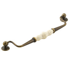Estate Zamak & Porcelain Bail Handle