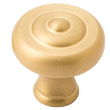Decade Embossed Brass Knob