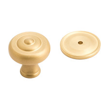 2 Piece Decade Cabinet Knob & Backplate Set