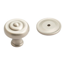 2 Piece Decade Cabinet Knob & Backplate Set