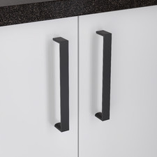 Matte Black Planar Cabinet Handle