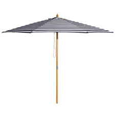 3m Navy & White Striped St. Tropez Market Umbrella