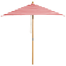 2m Red & White Striped Monte Carlo Market Umbrella