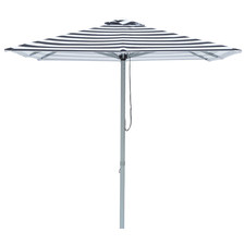 2m Black & White Striped Mont Blanc Market Umbrella