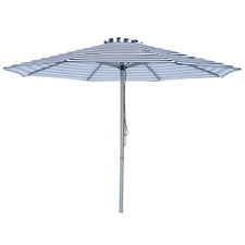 3m Black & White Striped Mont Blanc Market Umbrella