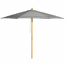 3m Stripe Timber-look Market Umbrella