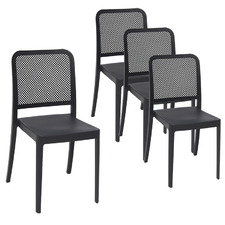 Evelyn Armless Outdoor Dining Chairs (Set of 4)