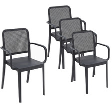 Madeline Outdoor Dining Armchairs (Set of 4)