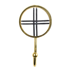 Marble & Brass Intersect Wall Hook