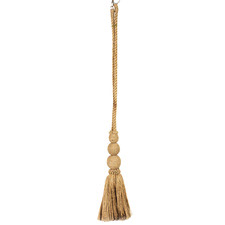 Natural Triple Sphere Jute Curtain Tie Back