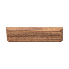 Loch Walnut Wood Curved Slimline Cabinet Handle