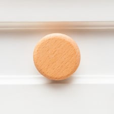 Loch Beech Wood Cone Cabinet Knob