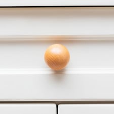 Loch Beech Wood Sphere Cabinet Knob