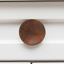 Blyth Walnut Wood Concave Cabinet Knob