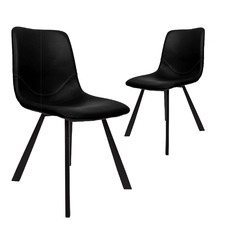 Sandra Faux Leather Dining Chairs (Set of 2)