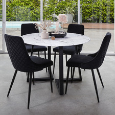 4 Seater Nova Dining Table & Jasleen Chair Set
