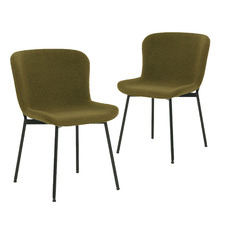 Ancel Boucle Dining Chairs (Set of 2)