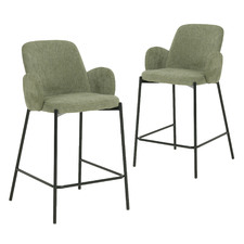 65cm Lyka Upholstered Barstools (Set of 2)