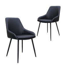 Alexa Faux Leather Dining Chairs (Set of 2)