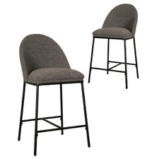 65cm Bonnie Boucle Barstools (Set of 2)