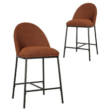 65cm Bonnie Boucle Barstools (Set of 2)