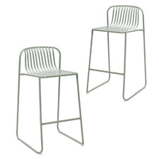 75cm Swan Curved Outdoor Bar Stools (Set of 2)