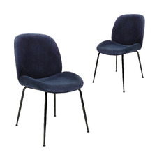 Astro Velvet Dining Chairs (Set of 2)