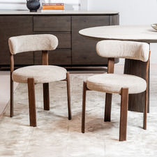 (Set of 2) Miramar Chenille Dining Chairs