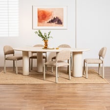 6 Seater Eero Dining Table & Chair Set
