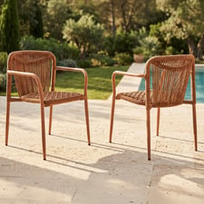 Cyra Rope Outdoor Dining Chairs (Set of 2)