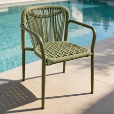 Cyra Rope Outdoor Dining Chairs (Set of 2)