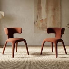 Roswell Mohair-Feel Dining Chairs (Set of 2)