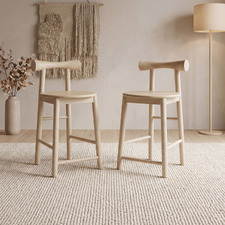 Junia Rubberwood Dining Chairs (Set of 2)