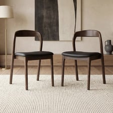 Dovian Faux Leather Dining Chairs (Set of 2)