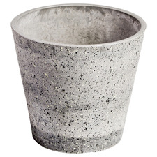 Grey Imitation Round Concrete Plant Pot